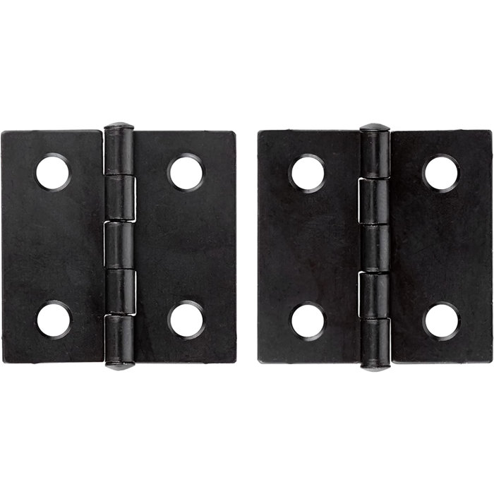 UNIQANTIQ HARDWARE SUPPLY 11/2" X 11/2" Flat Black Butt Hinges Wayfair